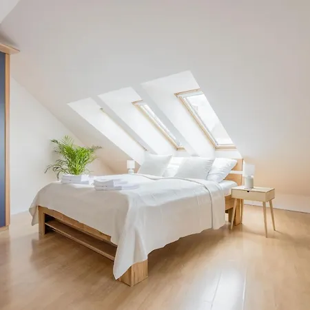 Bright And Spacious Penthouse W/ Terrace & Parking Apartman
